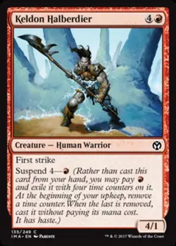 4x Keldon Halberdier MTG Iconic Masters NM Magic Regular - Image 1