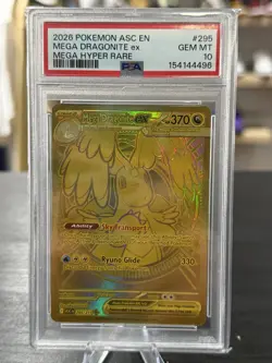 Pokemon Mega Dragonite Ex 295/217 ASC EN Mega Hyper Rare GEM MT PSA 10 LOW POP - Image 1