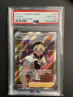 Bea 180 PSA 10 2020 Pokemon SWSH EN Vivid Voltage - Image 1