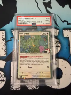 Pokemon Ditto Holo Prize Pack Play Promo PSA 9 Stamped Exclusive DOUBLE SWIRL - Image 1
