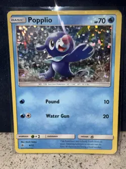 Popplio 004/012 McDonald's 2017 Promo Holo Basic Sea Lion 70 HP Pokemon TCG - Image 1