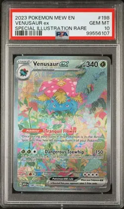 Pokemon Venusaur ex 151 Special Illustration Rare #198 PSA 10 - Image 1