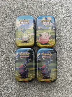 New & Sealed Pokemon TCG: Mega Evolution Ascended Heroes Mini Tin x 4 - Image 1