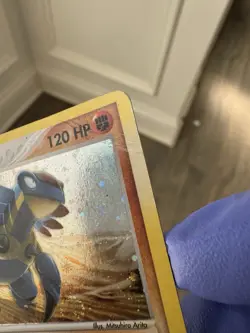 Armaldo Pokemon TCG 1/100 EX Sandstorm E-Reader Series HP Holo Swirl - Image 5