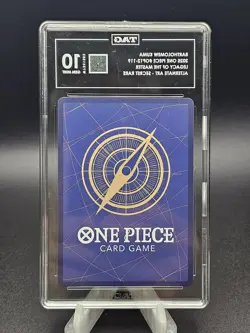 2025 One Piece OP12 Bartholomew Kuma SEC Alternate Art TAG 10 - Image 2