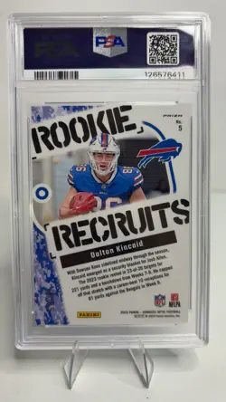 2023 Panini Donruss Optic - Rookie Recruits Dalton Kincaid #5 Ice Prizm - Image 2