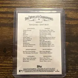 2023 SHOHEI OHTANI Topps Allen & Ginter A&G Short-Printed SP Card #396 LA Angels - Image 2