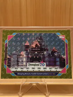 2025 Topps Disney 70th Sleeping Beauty Castle Timeline Superfractor 1/1 - Image 1
