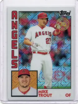 2019 Topps Update Silver Pack - 1984 Topps Baseball Chrome Mike Trout #T84U-1 - Image 1