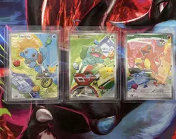 Pokemon TCG First Partner Illustration Collection Series 1 Kanto Starter Set - Image 1
