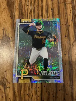 2026 Topps Series 1 #100 Paul Skenes Sandglitter Parallel SP Pirates - Image 1