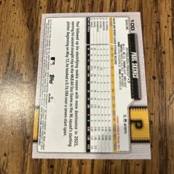 2026 Topps Series 1 #100 Paul Skenes Sandglitter Parallel SP Pirates - Image 2