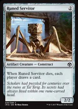 4x Runed Servitor MTG Iconic Masters NM Magic Regular - Image 1