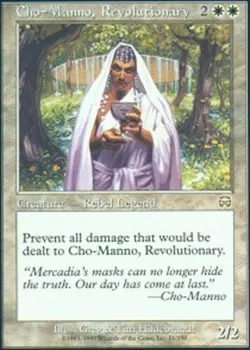 MTG magic cards 1x Cho-Manno, Revolutionary Mercadian Masques Light Play, Englis - Image 1