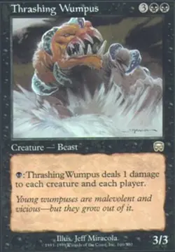 MTG magic cards 1x Thrashing Wumpus Mercadian Masques Light Play, English - Image 1
