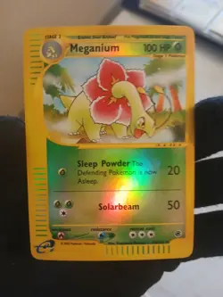 Pokemon TCG Meganium Reverse Holo Card 53/165 Expedition Base Set - Image 1