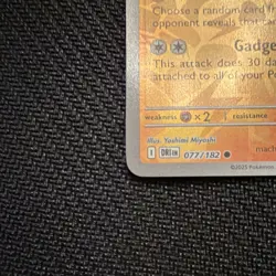Pokemon Rotom 077/182 DRI Reverse Holo Basic Lightning 60HP 20/30× Card - Image 4