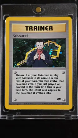Giovanni 18/132 Unlimited Holo Rare Gym Heroes WOTC Pokemon Card Mint Unplayed - Image 1