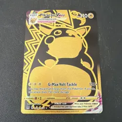 Pokemon TCG Pikachu VMAX Gold Card TG29/TG30 *Excellent Condition* - Image 1