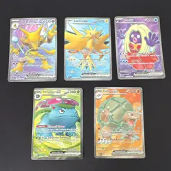 Lot Of 5 Ultra Rare Pokemon Cards From 151 Set All Nm/M - Image 1