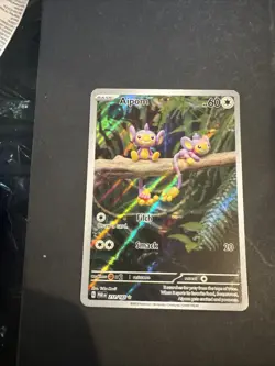 Pokemon TCG Aipom Paradox Rift 211/182 Holo Illustration Rare Card NM Condition - Image 1