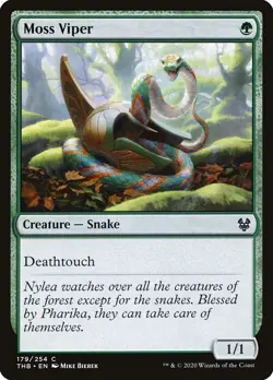 Foil Moss Viper 179 C Theros Beyond Death THB MTG - Image 1