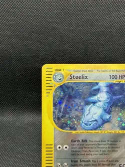 Pokemon TCG - Steelix H23/H32 Aquapolis e-Reader Holo Rare Vintage 2002 [LP] - Image 3