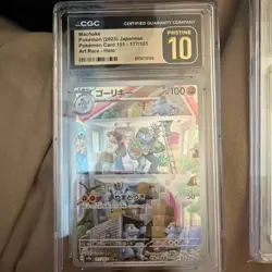 Pokemon TCG Machoke Sv2a 151 177/165 Art Rare Holo CGC Pristine 10 Japanese 2023 - Image 1
