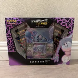 Pokemon TCG Champion's Path Booster Pack Hatterene V Collection Box NEW SEALED - Image 1