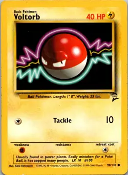 Voltorb 98/130 Common Base Set 2 Pokemon Lightly Played - Image 1