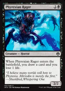 4x Phyrexian Rager MTG Iconic Masters NM Magic Regular - Image 1