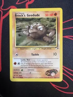 Brock's Geodude 38/132 Pokemon TCG Gym Heroes Unlimited Regular Uncommon - Image 1