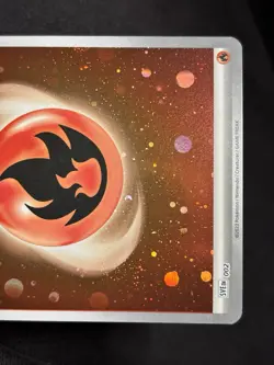 HD COSMOS HOLO 151 Basic Fire Energy Galaxy Swirl SVE 002 Pokemon 0141 - Image 5