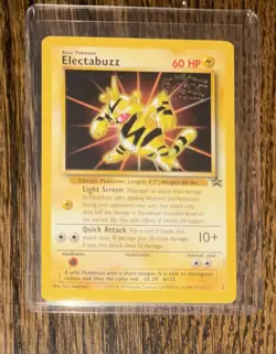 ELECTABUZZ Black Star Promo 2 1999 WB Pokemon The First Movie WOTC Vintage - Image 1