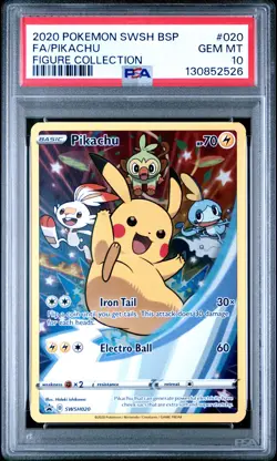 POKEMON XY BLACK STAR PROMO PIKACHU #SWSH020 PSA 10 GEM MINT #130852526 - Image 1