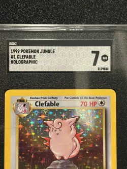 Pokemon Jungle 1 Clefable Holo MINT 7 - Image 3