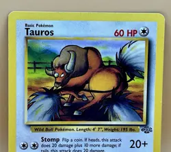 Tauros 47/64 – Jungle (Uncommon Non-Holo) - LP - WOTC 1999 Pokemon TCG - Image 2