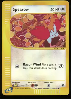 Pokemon 2002 Expedition - Spearow - Reverse Holo - 130 - Image 1