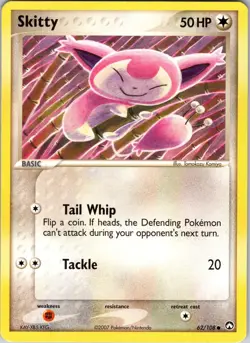 Skitty 62/108 Power Keepers Pokemon TCG LP Normal - Image 1