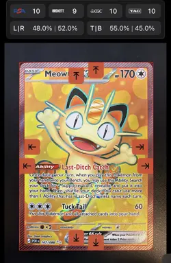 NM English Pokemon Perfect Order Meowth Ex Full Art (107/088). - Image 3