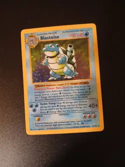 Pokemon Blastoise Shadowless 1999 Wizards 2/102 Base Set Holo Rare - Image 1