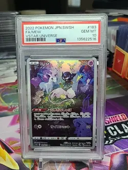 2022 POKEMON JAPANESE SWORD & SHIELD VSTAR UNIVERSE 183 FULL ART/MEW PSA 10 - Image 1