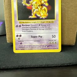 Pokemon Kadabra 32/102 Base Set Shadowless UC - Near Mint ships fast - Image 3