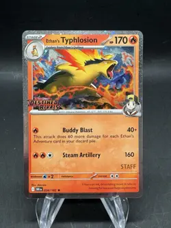 2025 POKEMON DRI EN-DESTINED RIVALS PRERELEASE-STAFF ETHAN'S TYPHLOSION - Image 1
