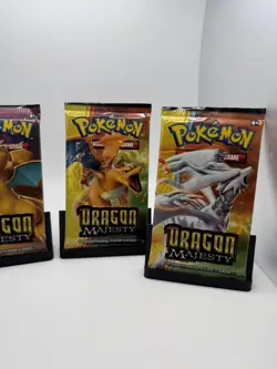 Pokemon Dragon Majesty Booster Pack Artwork Set of 4 packs - New, Sealed - Image 3