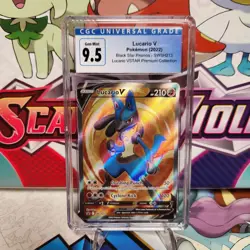 CGC 9.5 (Now CGC 10) Lucario V SWSH213 Black Star Promo - Pokemon - SHIPS FAST - Image 1