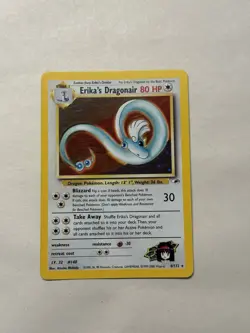 2000 Pokemon Gym Heroes Unlimited #4 Erika's Dragonair HOLO WOTC Vintage - Image 1
