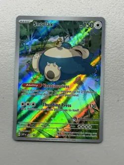 Scarlet and Violet 151 Snorlax Pokemon Center ETB Stamped Promo - Image 1