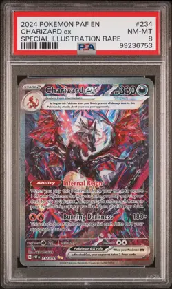 Charizard ex Special Illustration Rare #234/091 PSA 8 Paldean Fates - Image 1