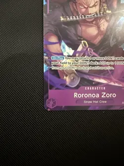 One Piece CCG Zoro OP09-076 Alternate Art Promo - Image 4